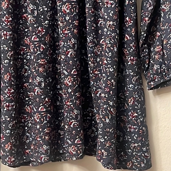 Hem & Thread Floral Mini Dress - Black and Pink 312 boho - Picture 6 of 15